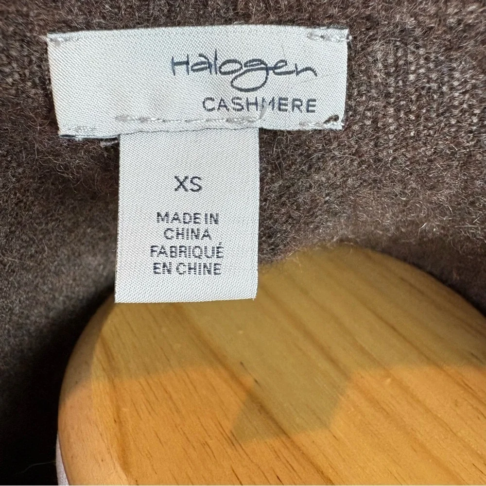 Halogen Cashmere Cozy Brown Wmn’s Sweater Sz XS